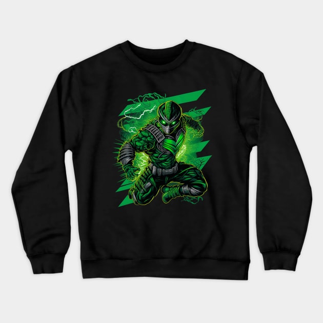 Green RANGE Power Crewneck Sweatshirt by Dandzo